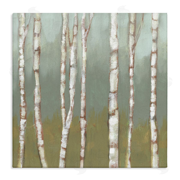 stupell industries Jennifer Goldberger | Contemporary Birch Tree Forest Striped White Bark Painting Wall Art
