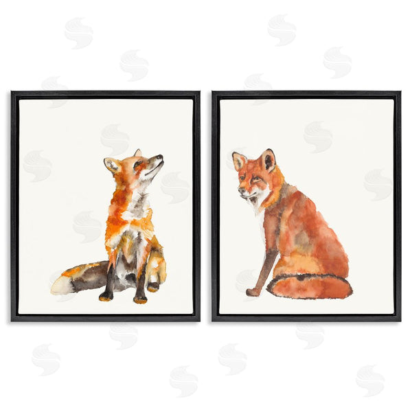 Stupell Industries Jennifer Goldberger | Curious Fox Watercolor Paintings Wall Art