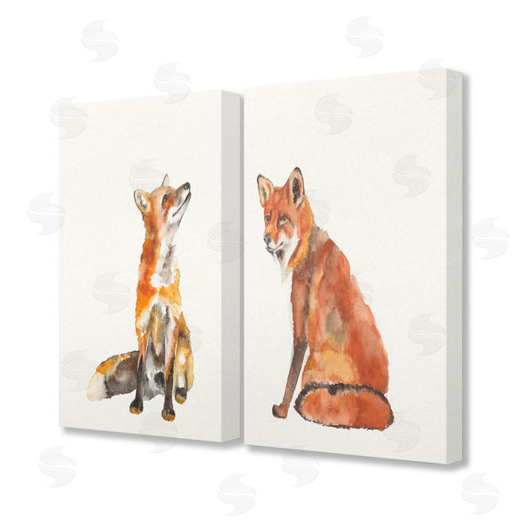 stupell industries Jennifer Goldberger | Curious Fox Watercolor Paintings Wall Art