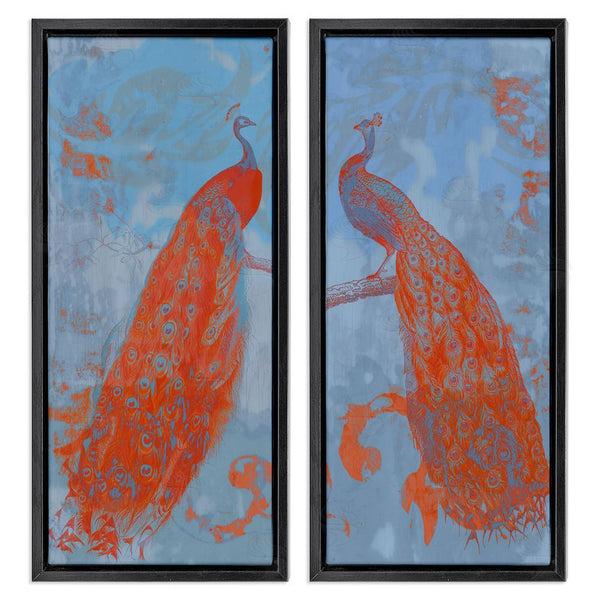 Stupell Industries Jennifer Goldberger | Elegant Peacock Feathers Forest Bird Wall Art