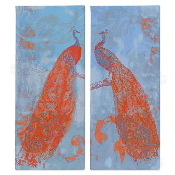 stupell industries Jennifer Goldberger | Elegant Peacock Feathers Forest Bird Wall Art