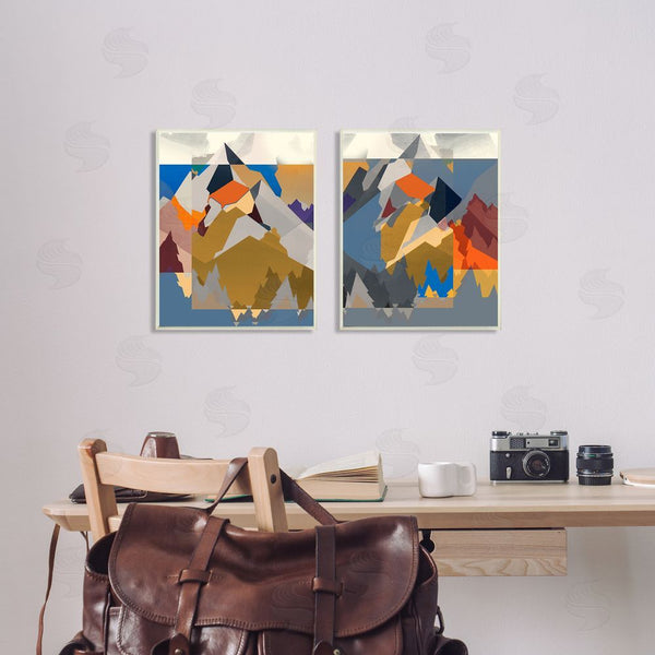 Stupell Industries Jennifer Goldberger | Geometric Mountain Shape Abstract Wall Art