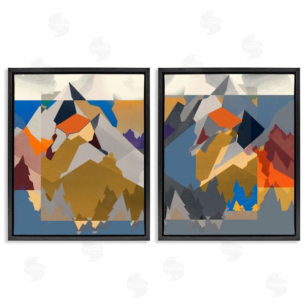 Stupell Industries Jennifer Goldberger | Geometric Mountain Shape Abstract Wall Art