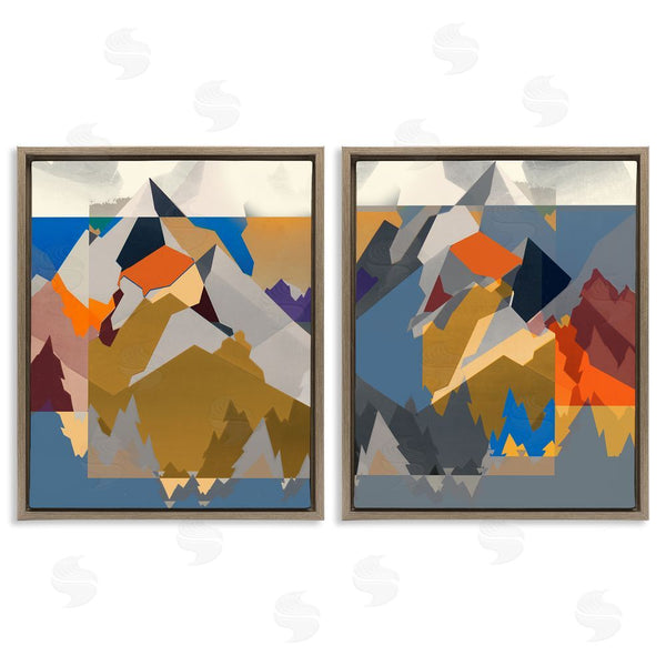 Stupell Industries Jennifer Goldberger | Geometric Mountain Shape Abstract Wall Art