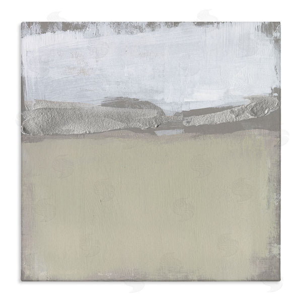 stupell industries Jennifer Goldberger | Silver Ribbon Abstract Horizon Neutral Tone Landscape Wall Art