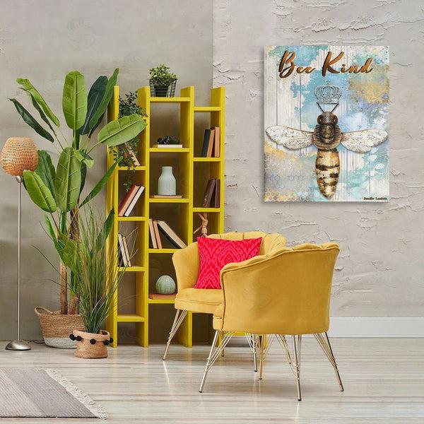 Stupell Industries Jennifer Lambein | Bee Kind Rustic Glam Wall Art