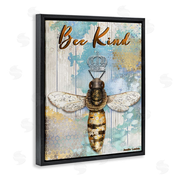 Stupell Industries Jennifer Lambein | Bee Kind Rustic Glam Wall Art