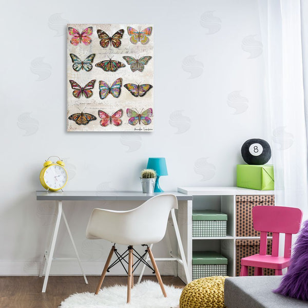 Stupell Industries Jennifer Lambein | Butterfly Love Vintage Studies Wall Art