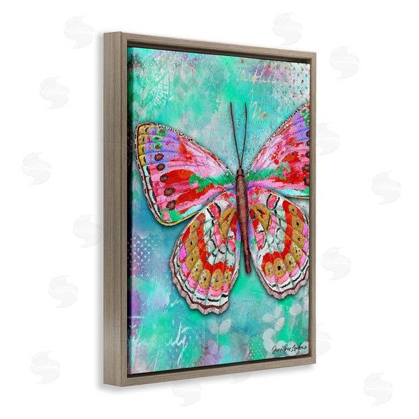 Stupell Industries Jennifer Lambein | Cherry Mint Butterfly Wall Art