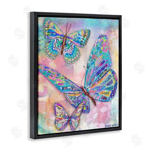 Stupell Industries Jennifer Lambein | Rustic Glam Butterflies Wall Art