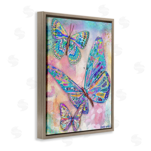 Stupell Industries Jennifer Lambein | Rustic Glam Butterflies Wall Art
