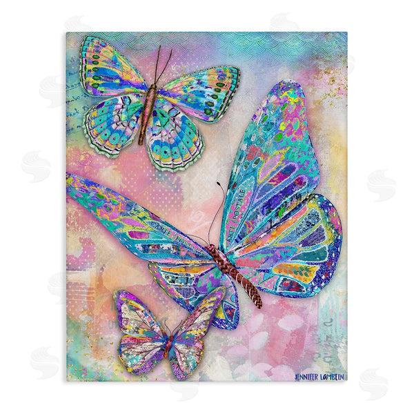 stupell industries Jennifer Lambein | Rustic Glam Butterflies Wall Art