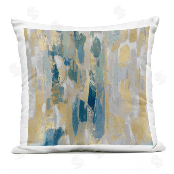 Stupell Industries Jennifer Martin | Blue Glam Chaotic Abstract Printed Throw Pillow