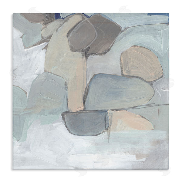 stupell industries Jennifer Paxton Parker | Abstract Neutral Geometric Shapes Round Rock Landscape Wall Art