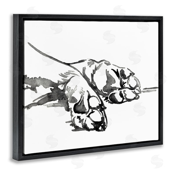 Stupell Industries Jennifer Paxton Parker | Animal Paws Minimal Ink Linework