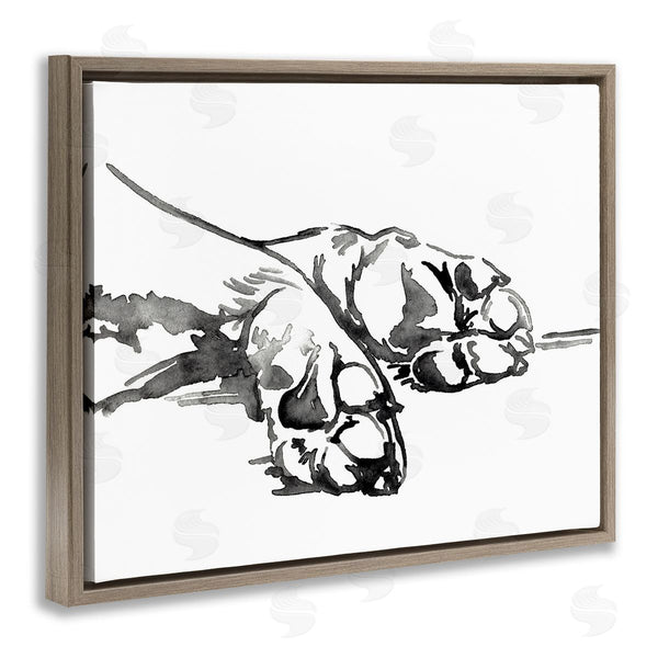 Stupell Industries Jennifer Paxton Parker | Animal Paws Minimal Ink Linework