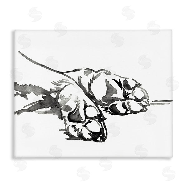 stupell industries Jennifer Paxton Parker | Animal Paws Minimal Ink Linework