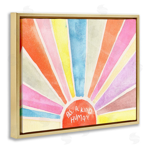 Stupell Industries Jennifer Paxton Parker | Be A Kind Human Sunbursts