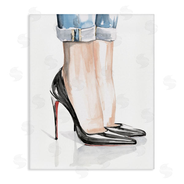 stupell industries Jennifer Paxton Parker | Black Heels and Cuffed Jeans