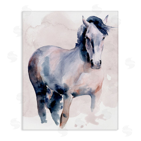stupell industries Jennifer Paxton Parker | Blue Watercolor Horse Portrait Wall Art