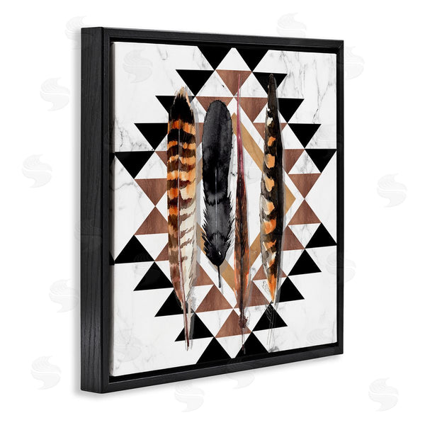 Stupell Industries Jennifer Paxton Parker | Boho Feathers On Geometric Wall Art