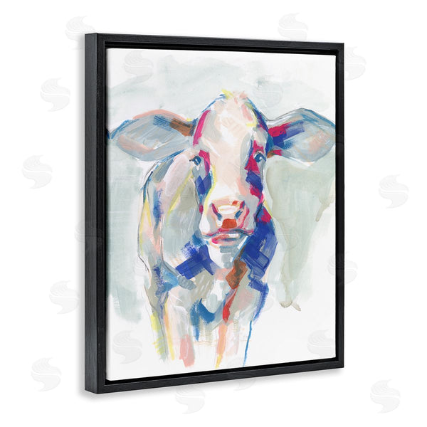 Stupell Industries Jennifer Paxton Parker | Colorful Cow Farm Animal Painting Wall Art