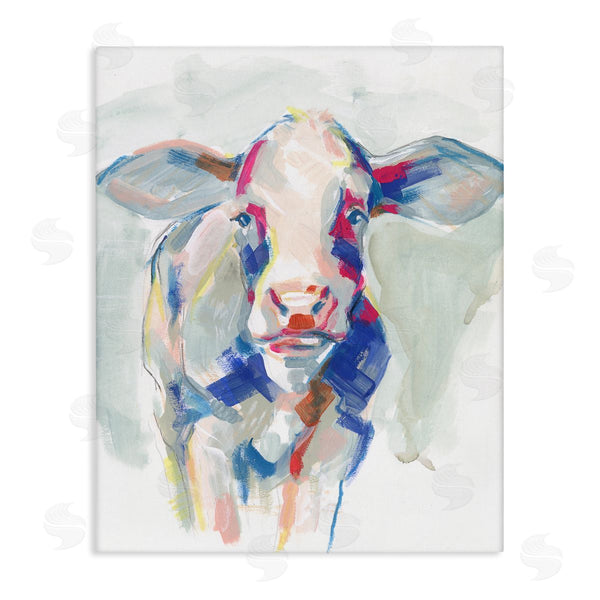 stupell industries Jennifer Paxton Parker | Colorful Cow Farm Animal Painting Wall Art
