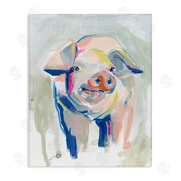 stupell industries Jennifer Paxton Parker | Colorful Pig Farm Animal Painting