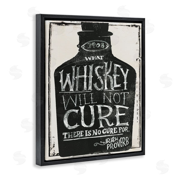 Stupell Industries Jennifer Paxton Parker | Distressed Rustic What Whiskey Won't Cure