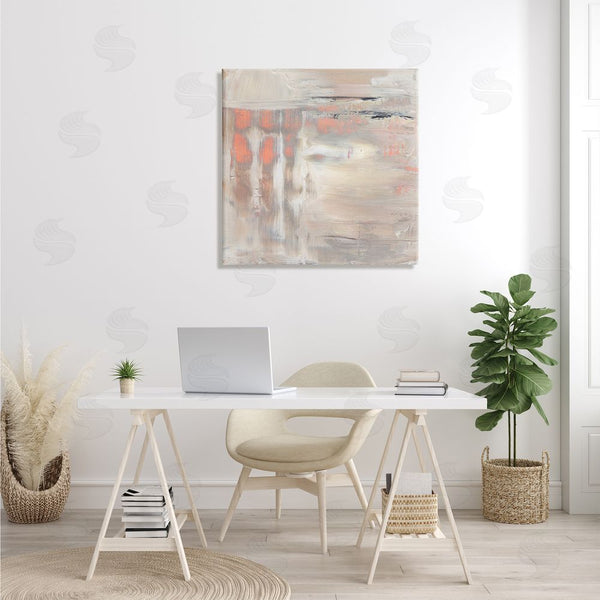 Stupell Industries Jennifer Paxton Parker | Expressive Dusk Reflection Abstract Soft Warm Earth Tones Wall Art