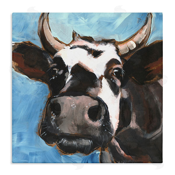 stupell industries Jennifer Paxton Parker | Farm Cattle Close Up Countryside Animal Portrait