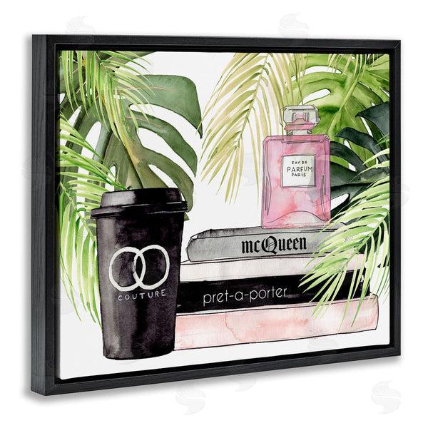 Stupell Industries Jennifer Paxton Parker | Fashion Forward Coffee Cup Perfume Bottle Glam Magazines Wall Art