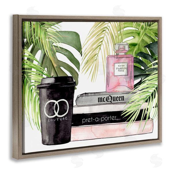 Stupell Industries Jennifer Paxton Parker | Fashion Forward Coffee Cup Perfume Bottle Glam Magazines Wall Art