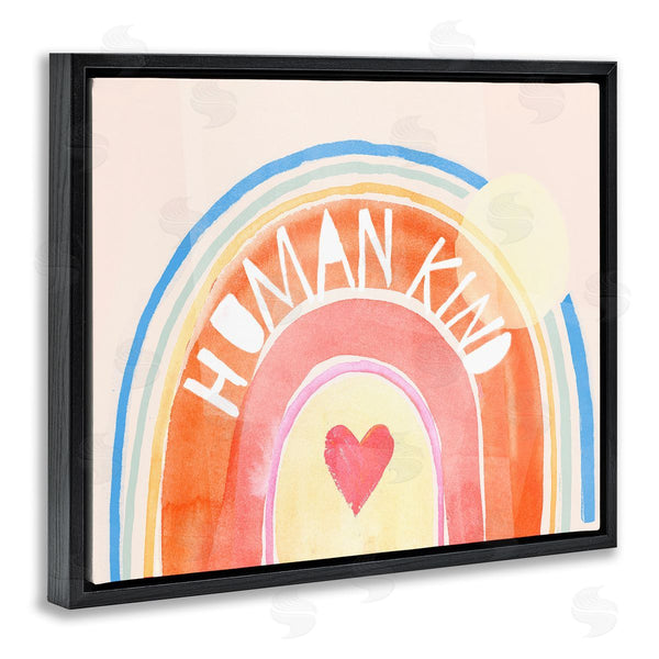 Stupell Industries Jennifer Paxton Parker | Human Kind Playful Rainbow Heart