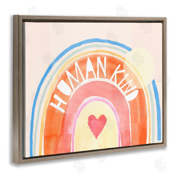 Stupell Industries Jennifer Paxton Parker | Human Kind Playful Rainbow Heart