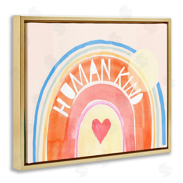 Stupell Industries Jennifer Paxton Parker | Human Kind Playful Rainbow Heart