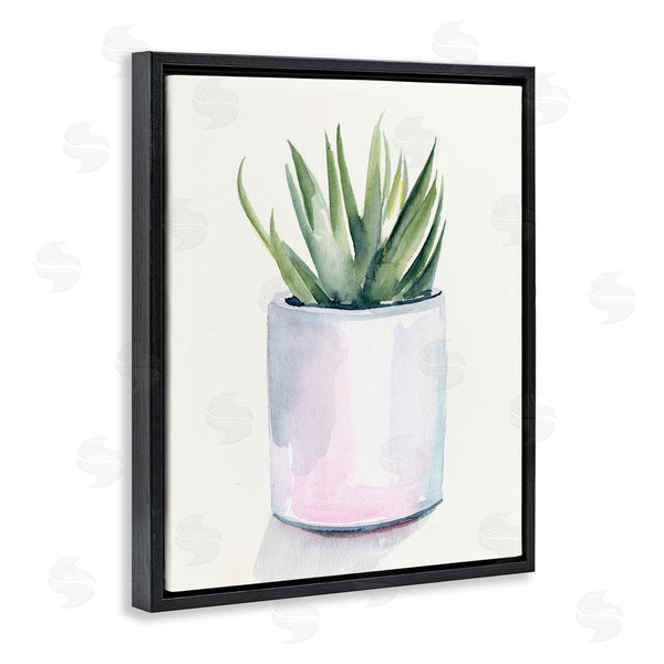 Stupell Industries Jennifer Paxton Parker | Indoor Cactus Potted Succulent Soft Watercolor Plant Wall Art