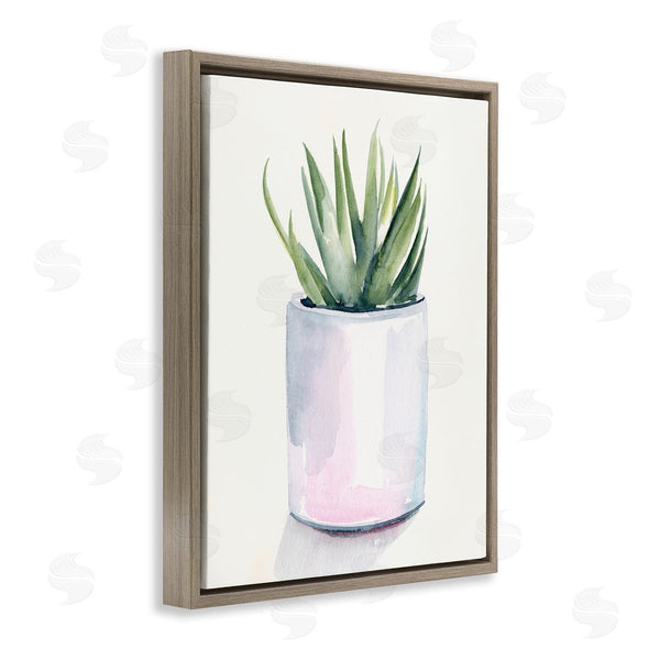 Stupell Industries Jennifer Paxton Parker | Indoor Cactus Potted Succulent Soft Watercolor Plant Wall Art
