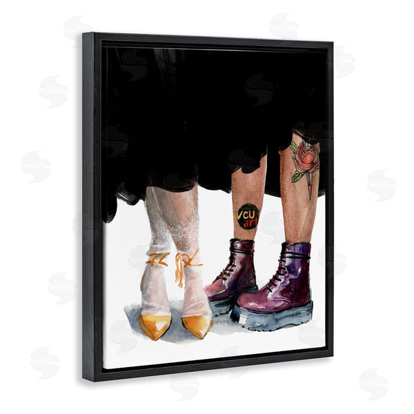 Stupell Industries Jennifer Paxton Parker | Man & Woman Fashion Shoes Couple Wall Art