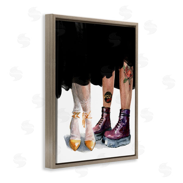 Stupell Industries Jennifer Paxton Parker | Man & Woman Fashion Shoes Couple Wall Art