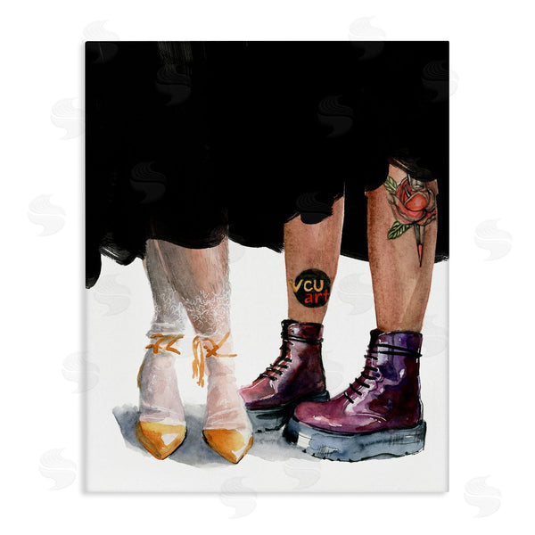 stupell industries Jennifer Paxton Parker | Man & Woman Fashion Shoes Couple Wall Art