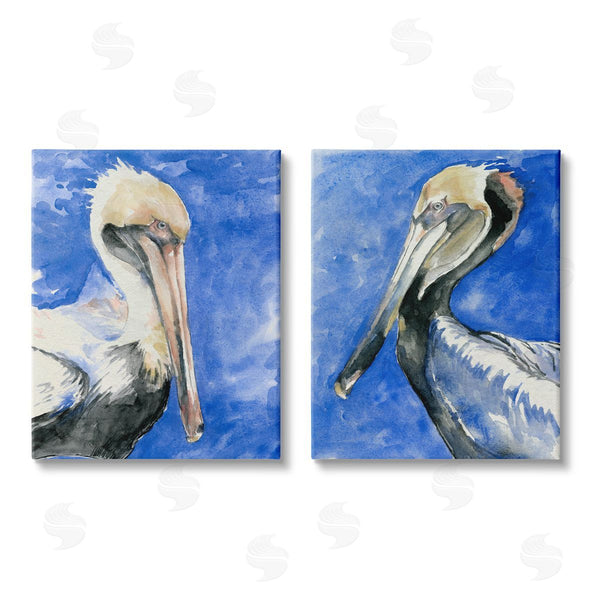 stupell industries Jennifer Paxton Parker | Nautical Pelican Birds Portrait Nature Wall Art