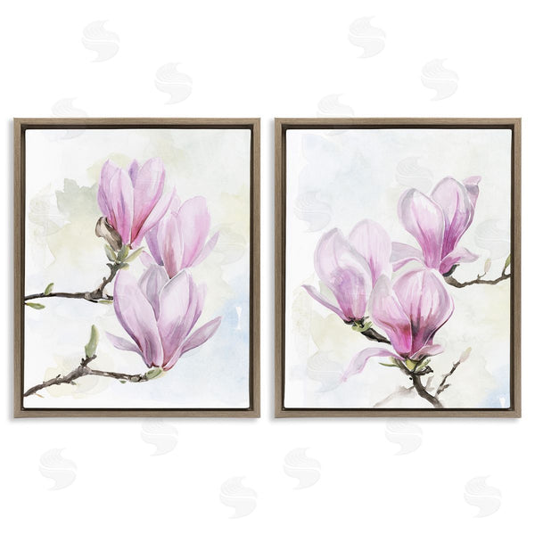Stupell Industries Jennifer Paxton Parker | Pink Magnolia Flower Blossoms