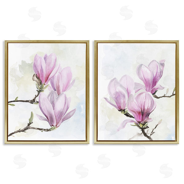 Stupell Industries Jennifer Paxton Parker | Pink Magnolia Flower Blossoms