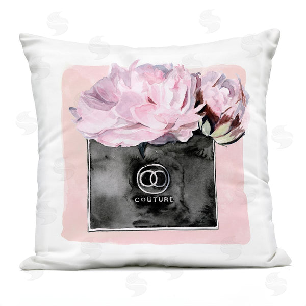 Stupell Industries Jennifer Paxton Parker | Pink Perfume & Flower Blossoms Printed Throw Pillow