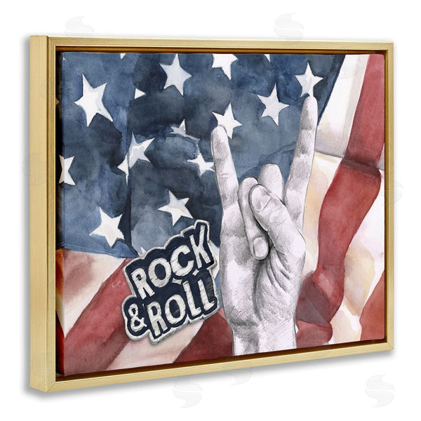 Stupell Industries Jennifer Paxton Parker | Rock And Roll American Flag