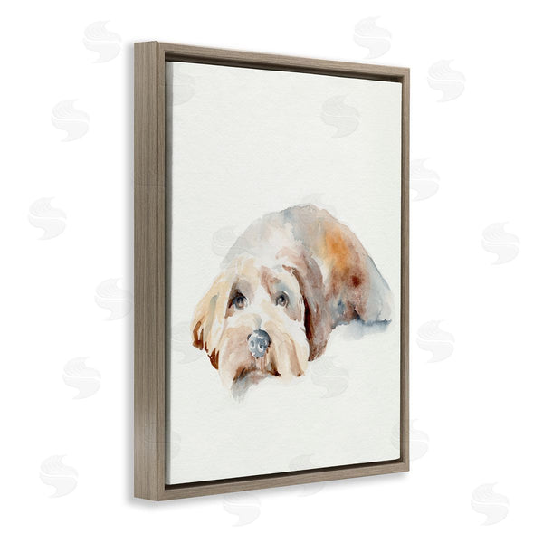 Stupell Industries Jennifer Paxton Parker | Scruffy Dog Laying Down Painting