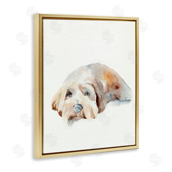 Stupell Industries Jennifer Paxton Parker | Scruffy Dog Laying Down Painting