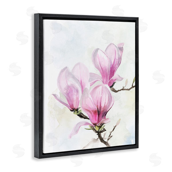 Stupell Industries Jennifer Paxton Parker | Soft Pink Magnolia Blossoms Watercolor Floral Painting Wall Art
