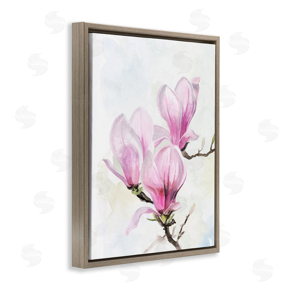 Stupell Industries Jennifer Paxton Parker | Soft Pink Magnolia Blossoms Watercolor Floral Painting Wall Art